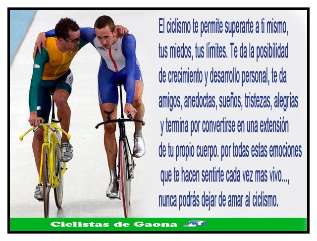 Ciclistes.