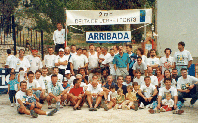 Grup arribada Raid Delta Ebre.