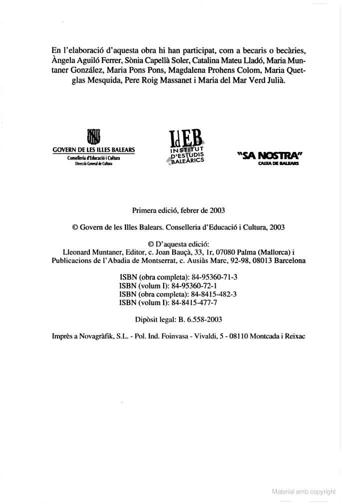 Teatre a les Illes Balears - 2003