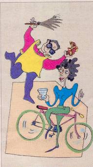 La ciclista.